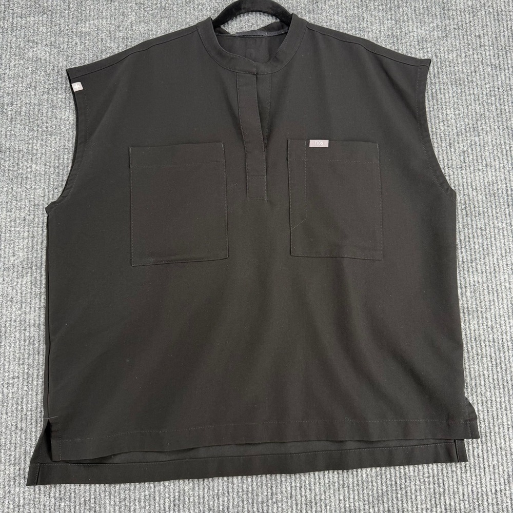 FIGS Technical Collection Rafaela scrub top black oversized XL 1000556 plus size